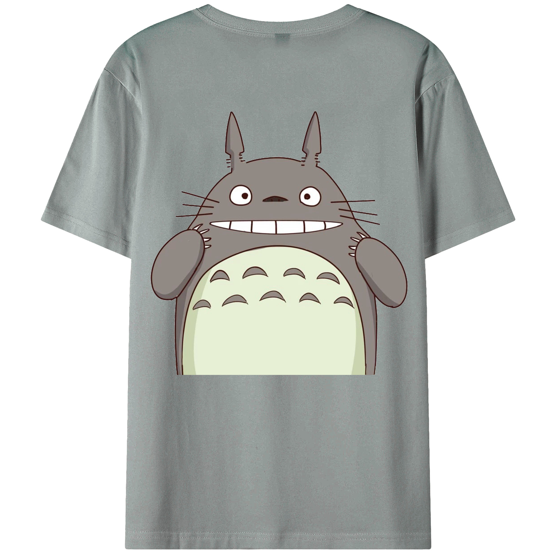 （画像用） となりのトトロ 草壁メイ 草壁サツキ My Neighbor Totoro Satsuki Kusakabe Mei Kusakabe 綿100％ メンズ半袖Tシャツ（バックプリント） 通気性